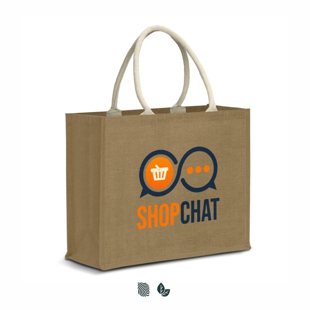 [TR123583] Modena Starch Jute Tote Bag
