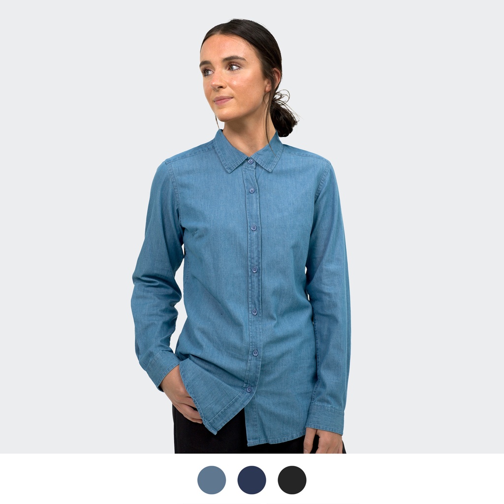 [TR123610] TRENDSWEAR Chester Women's Denim Shirt