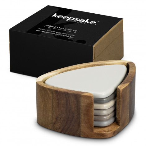 [TR122314] Keepsake Pebble Coaster Set