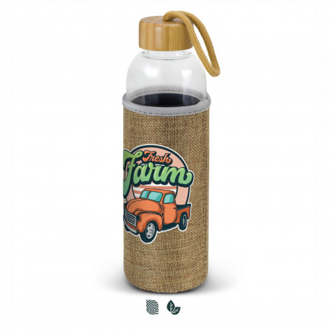[TR124747] Eden Glass Bottle - Natural Sleeve