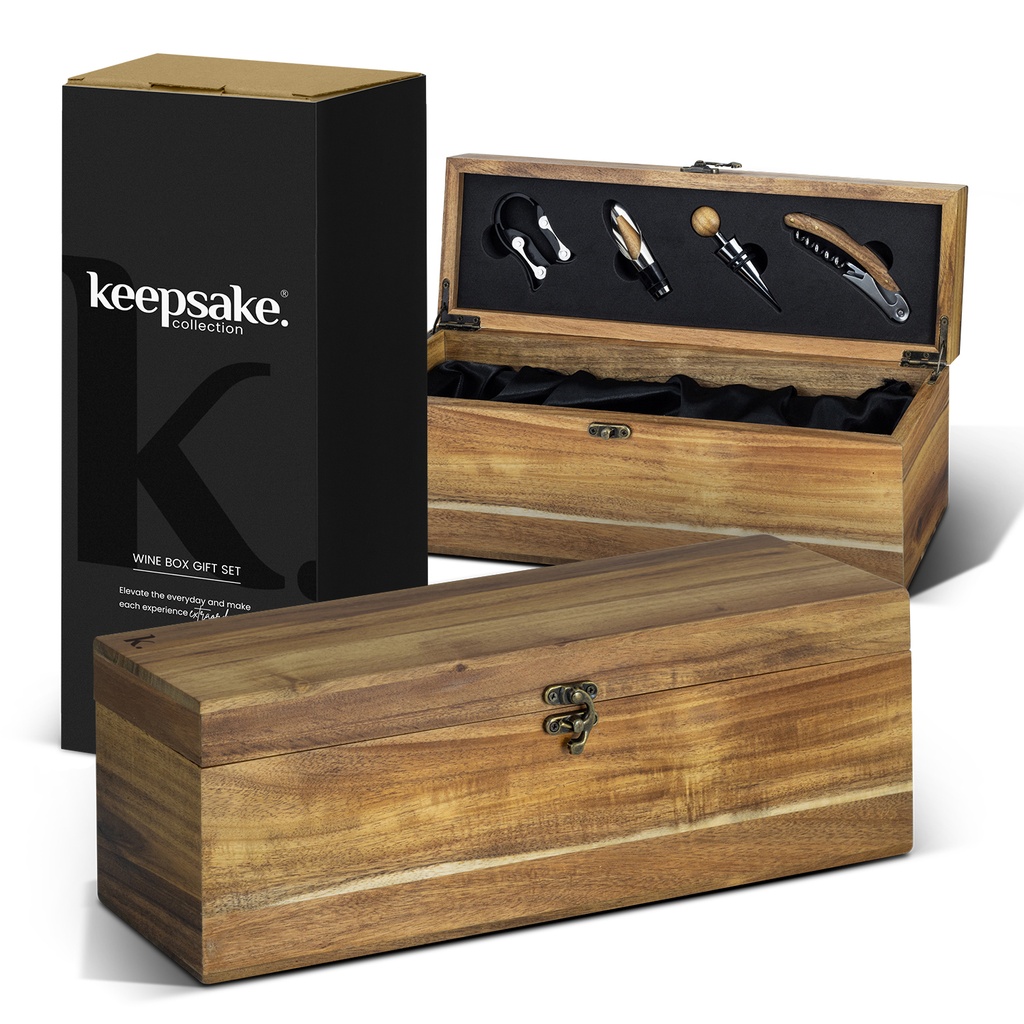 [TR124740] Keepsake Wine Box Gift Set