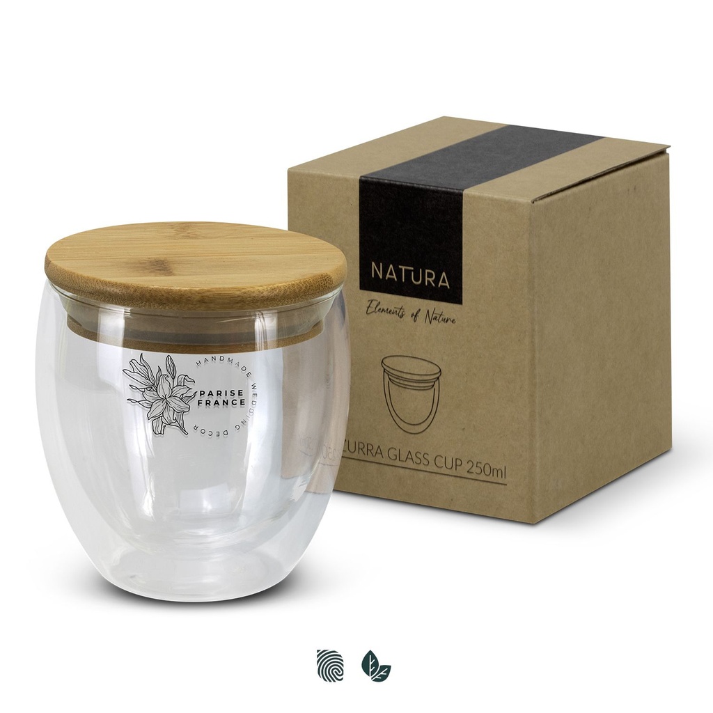 [TR124977] NATURA Azzurra Glass Cup - 250ml