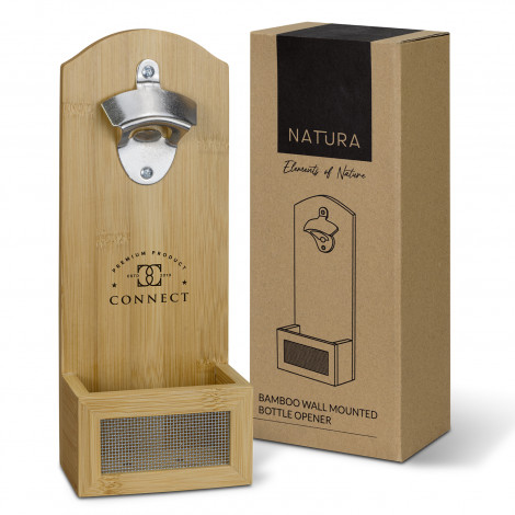 [TR124703] NATURA Bamboo Wall Mounted Bottle Opener