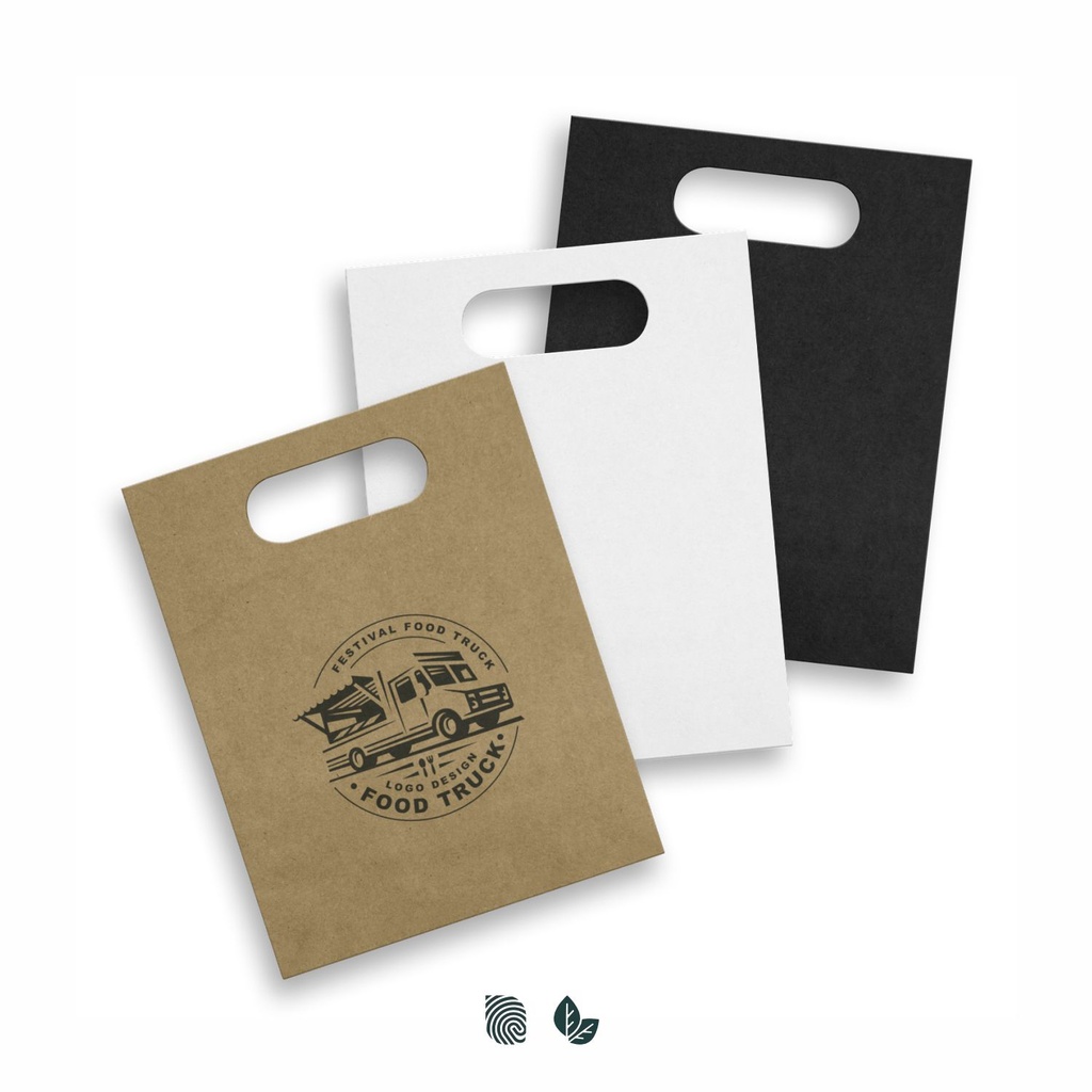 [TR125052] Medium Die Cut Paper Bag Portrait