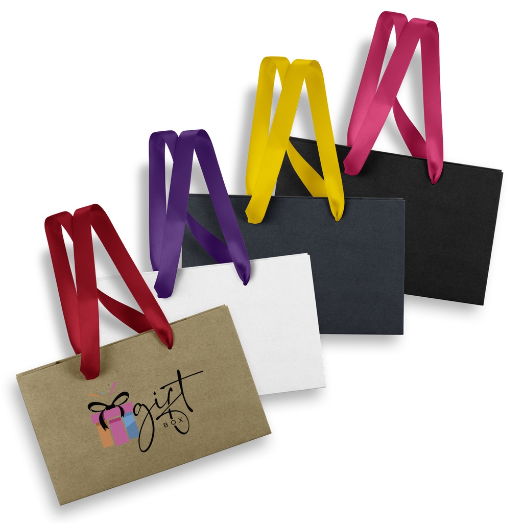 [TR125056] Small Ribbon Handle Paper Bag