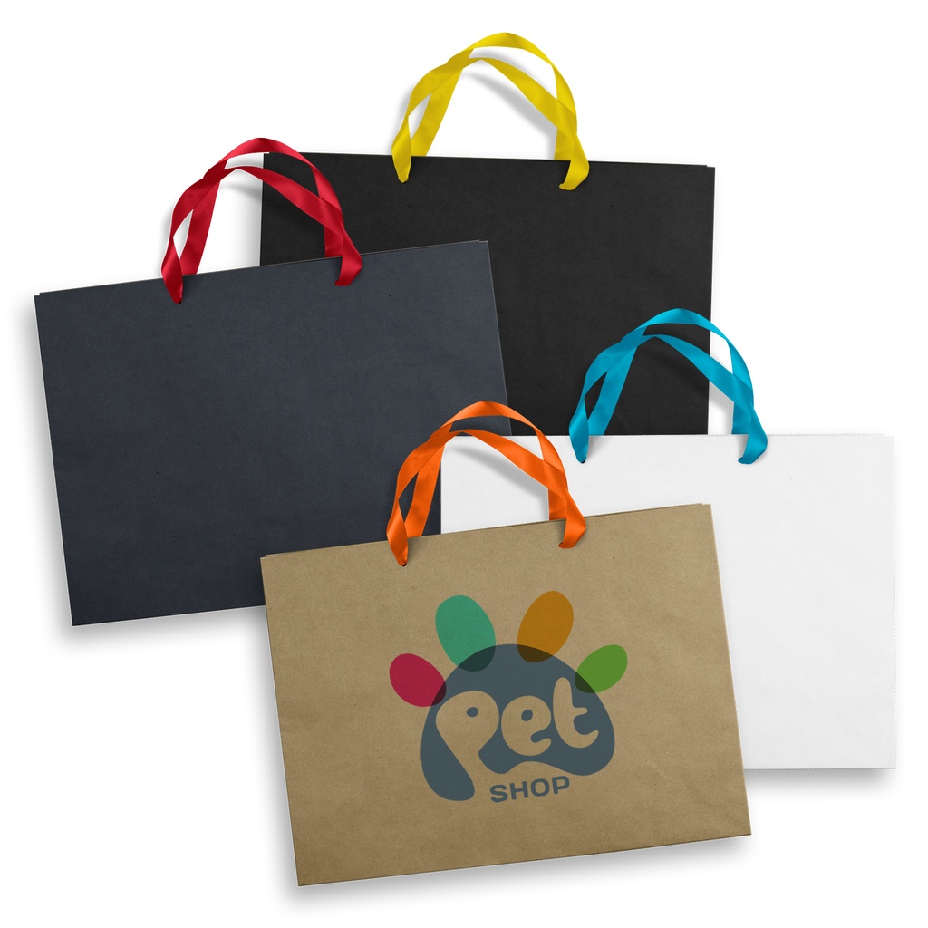 [TR125059] Extra Large Ribbon Handle Paper Bag