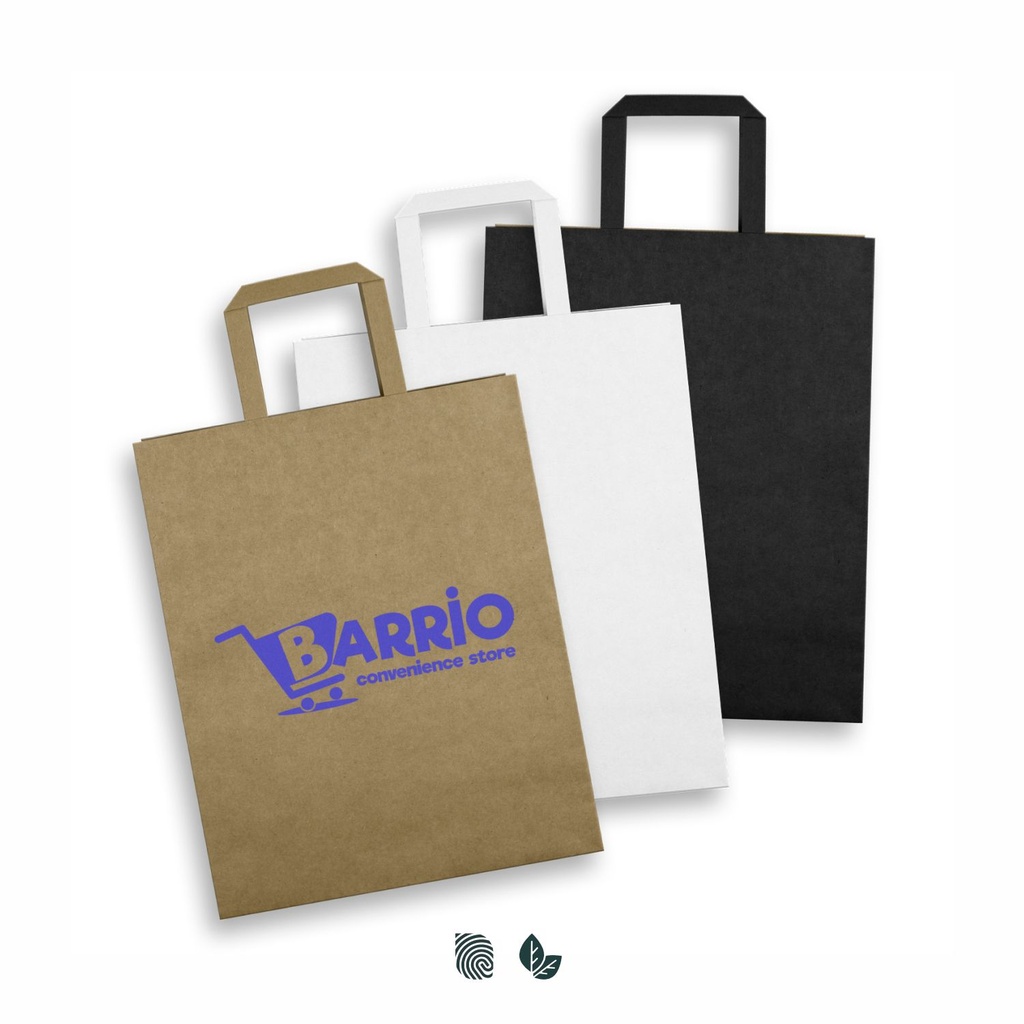 [TR125061] Large Flat Handle Paper Bag Portrait