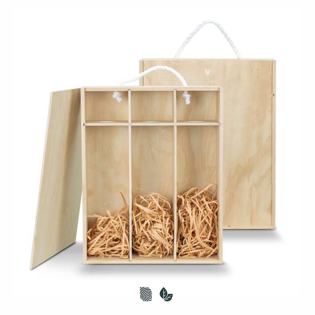 [TR125307] Tuscany Wine Gift Box - Triple