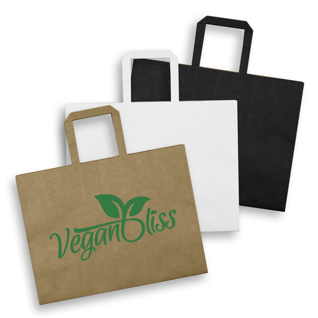 [TR125941] Large Flat Handle Paper Bag Landscape