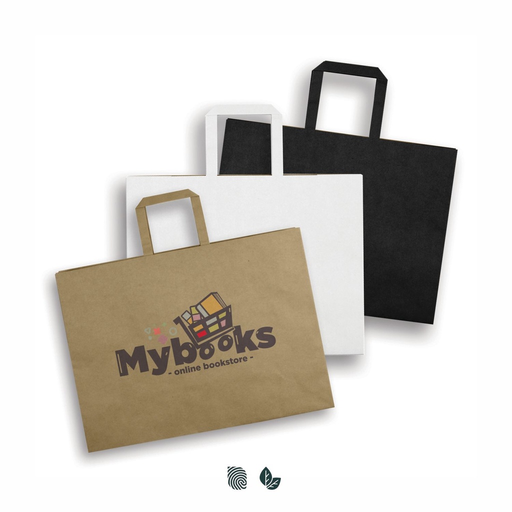 [TR125942] Extra Large Flat Handle Paper Bag Landscape