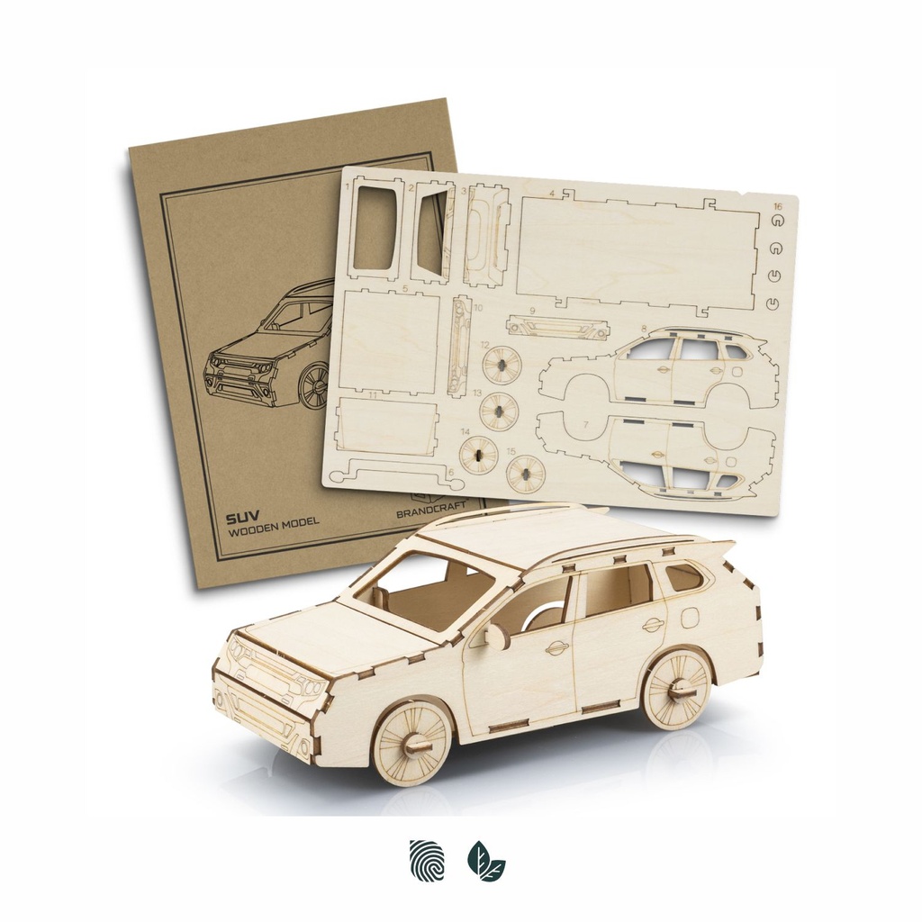 [TR124029] BRANDCRAFT SUV Wooden Model