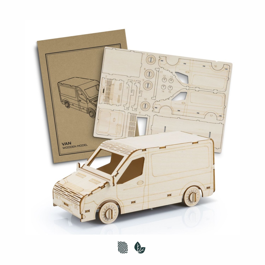 [TR124031] BRANDCRAFT Van Wooden Model