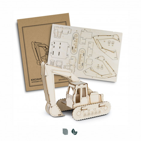 [TR124035] BRANDCRAFT Excavator Wooden Model