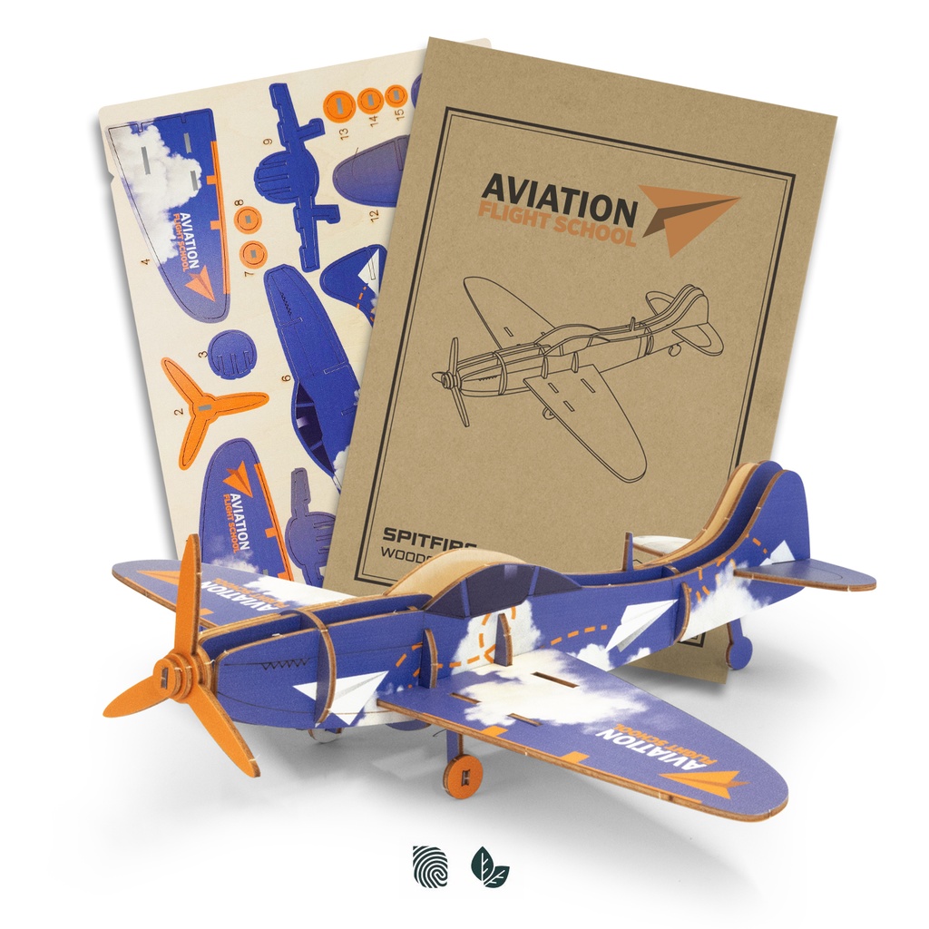 [TR124054] BRANDCRAFT Spitfire Wooden Model