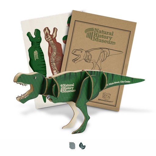 BRANDCRAFT Tyrannosaurus Rex Wooden Model
