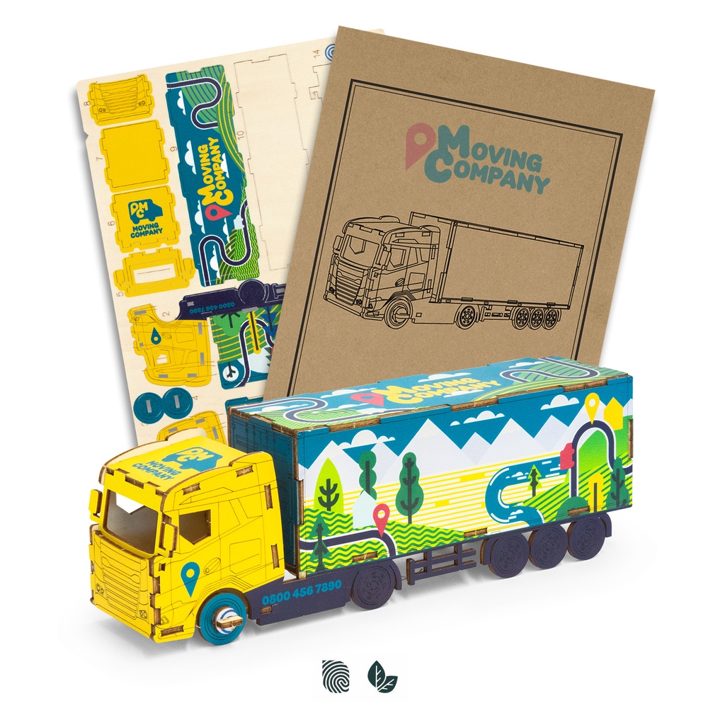 [TR124033] BRANDCRAFT Large Truck Wooden Model