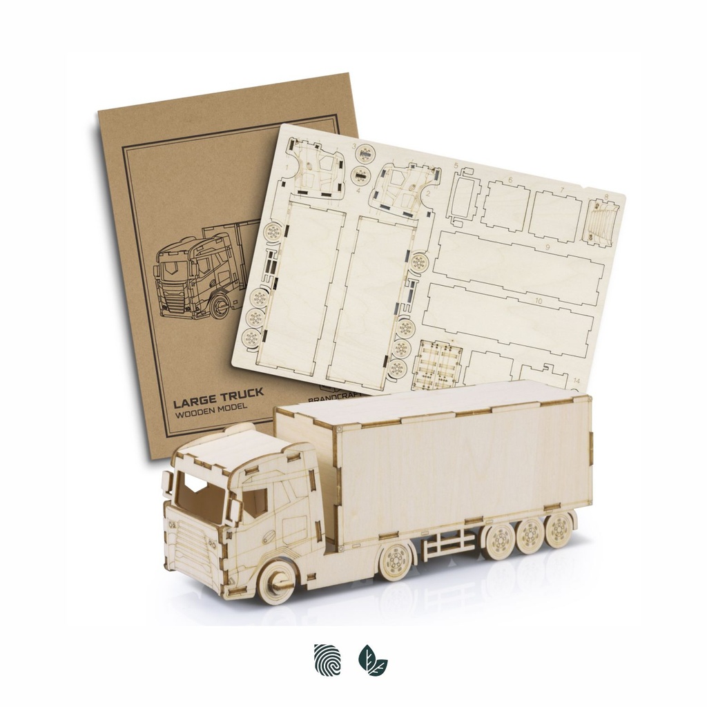 [TR124033] BRANDCRAFT Large Truck Wooden Model