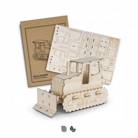[TR124036] BRANDCRAFT Bulldozer Wooden Model
