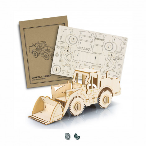 [TR124037] BRANDCRAFT Wheel Loader Wooden Model