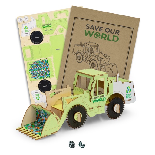 BRANDCRAFT Wheel Loader Wooden Model