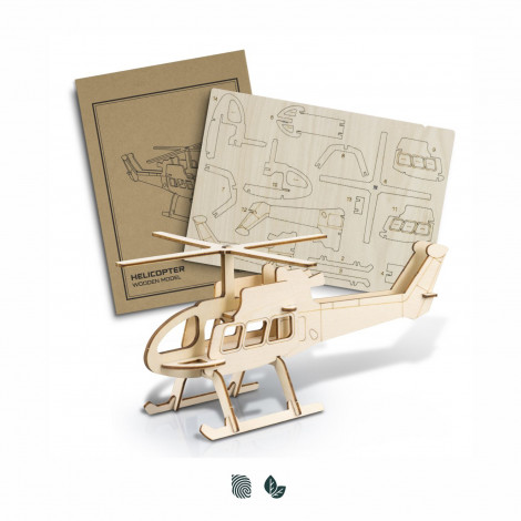 [TR124040] BRANDCRAFT Helicopter Wooden Model