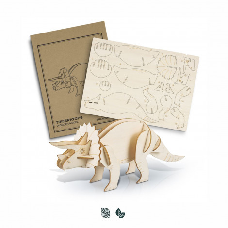 [TR124056] BRANDCRAFT Triceratops Wooden Model