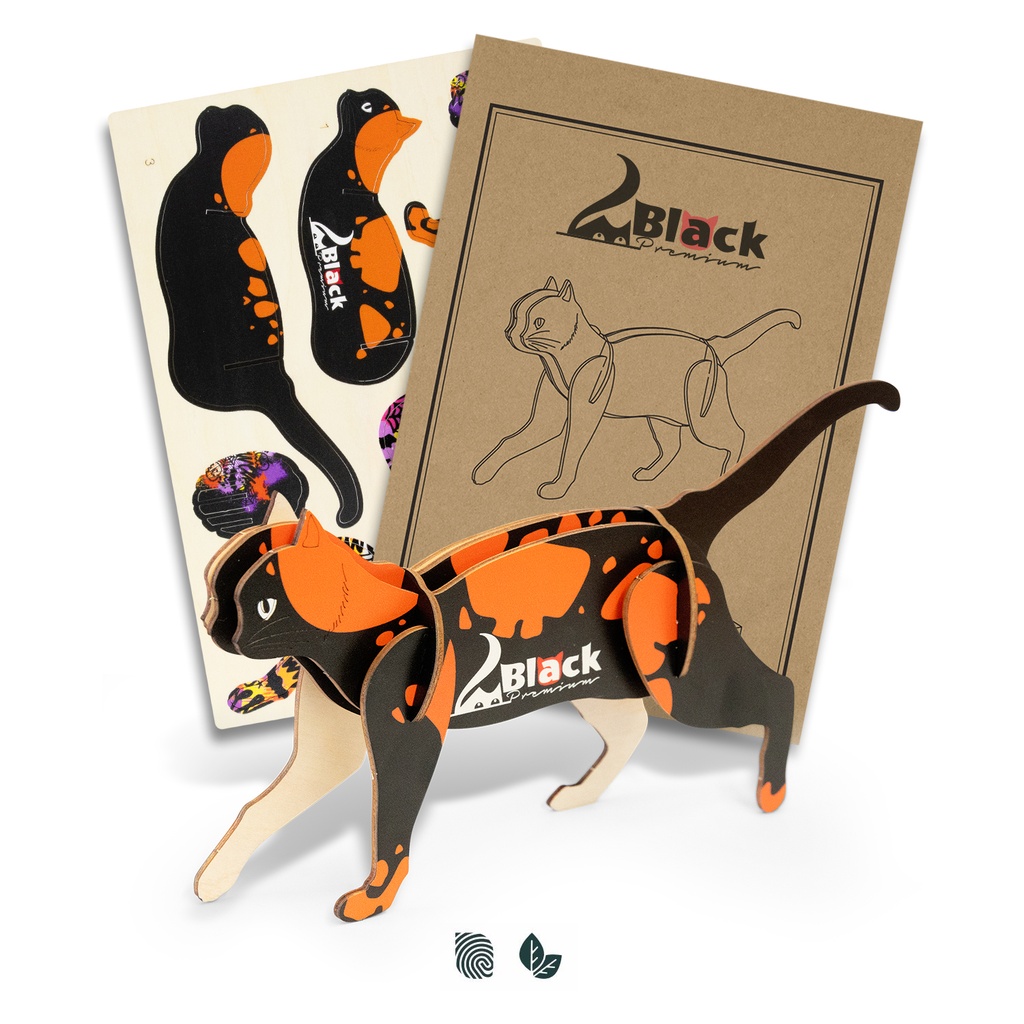 [TR124043] BRANDCRAFT Cat Wooden Model