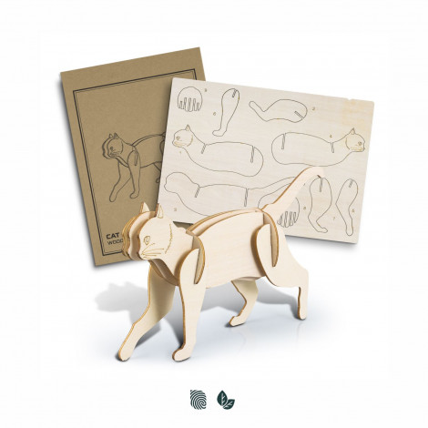 [TR124043] BRANDCRAFT Cat Wooden Model