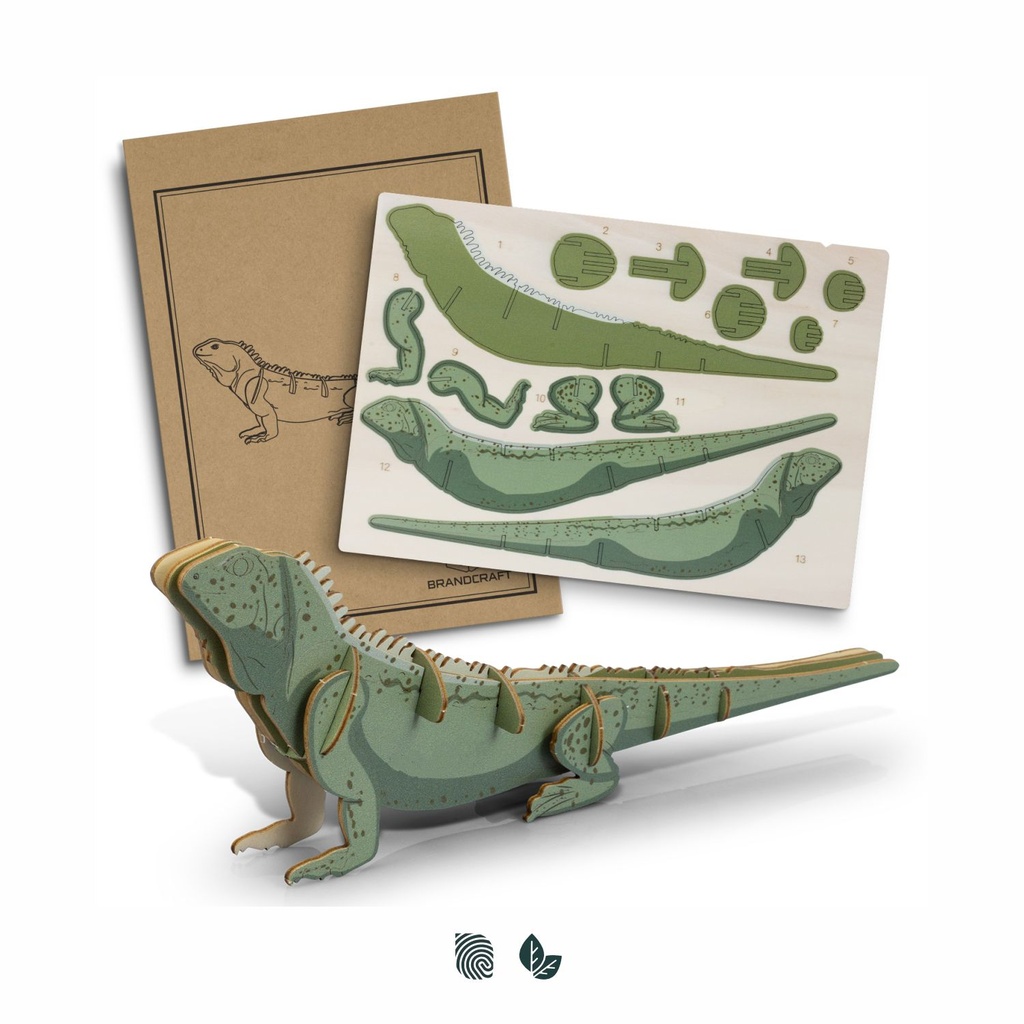 [TR124046] BRANDCRAFT Tuatara Wooden Model