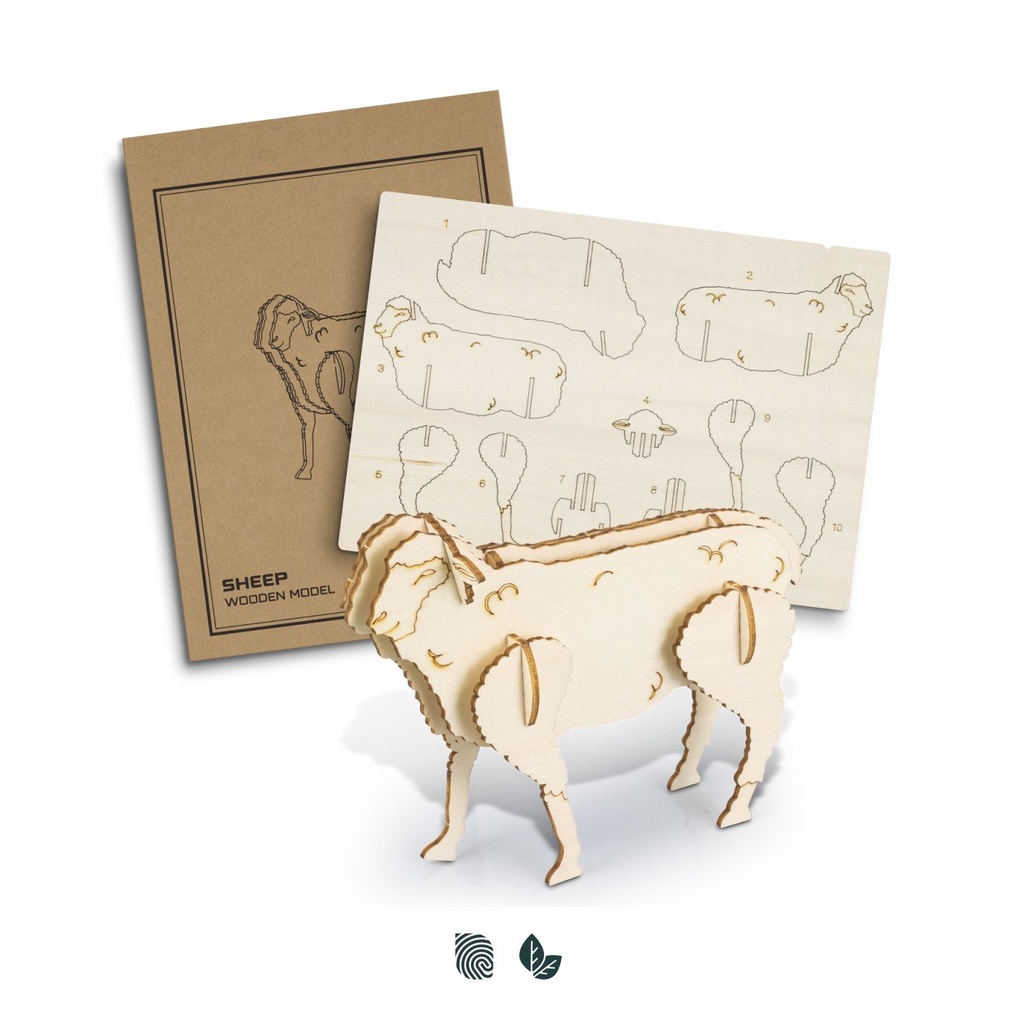 [TR124048] BRANDCRAFT Sheep Wooden Model