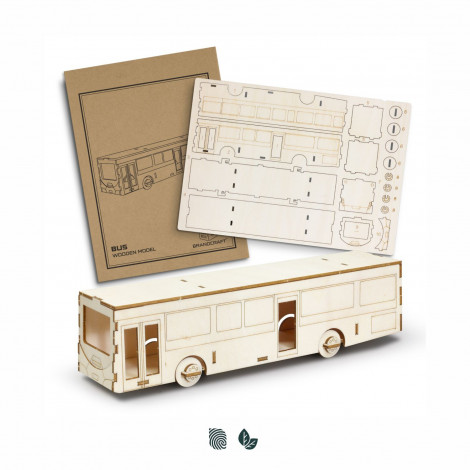 [TR126726] BRANDCRAFT Bus Wooden Model