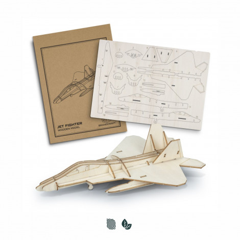 [TR126729] BRANDCRAFT Jet Fighter Wooden Model