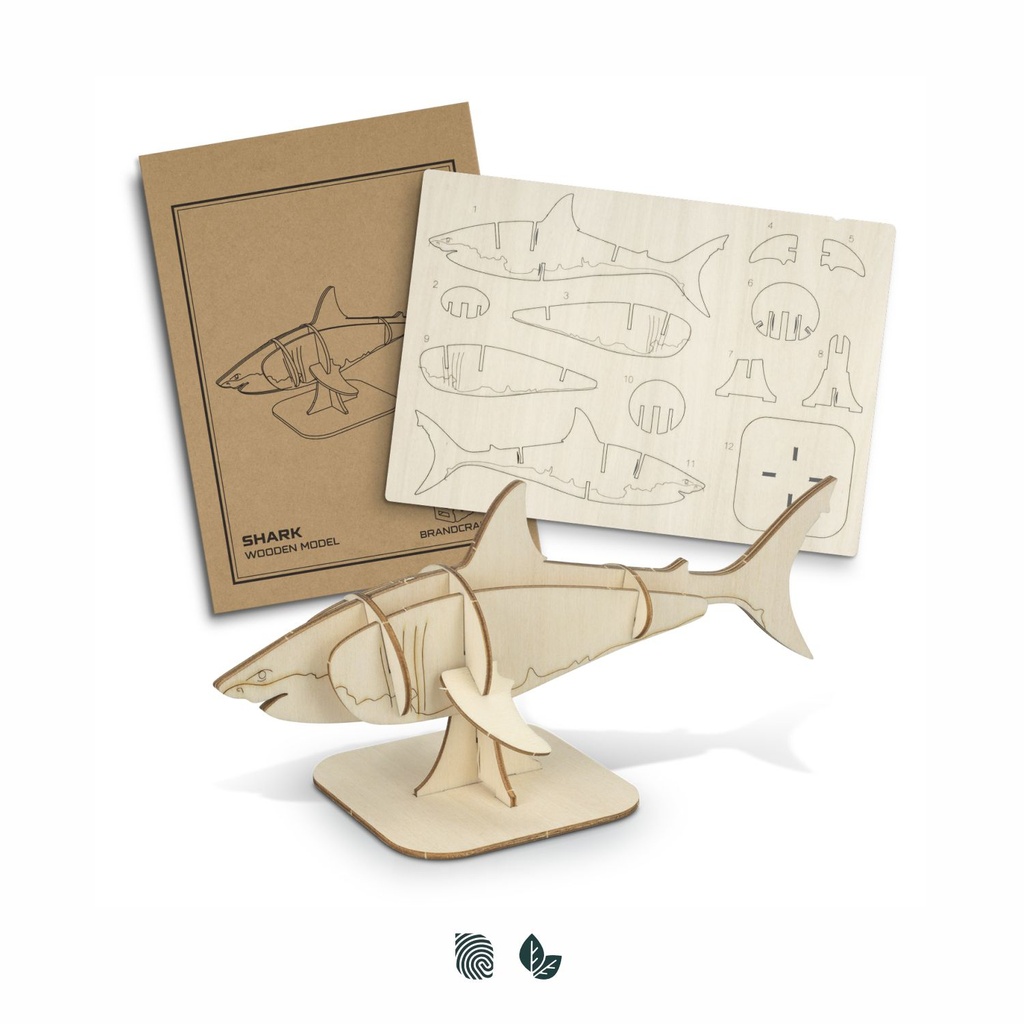 [TR126734] BRANDCRAFT Shark Wooden Model