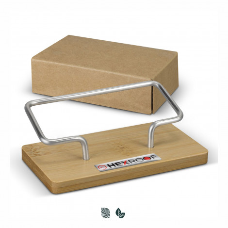 Bamboo Business Card Stand