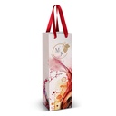 Wine Ribbon Handle Paper Bag - Full Colour