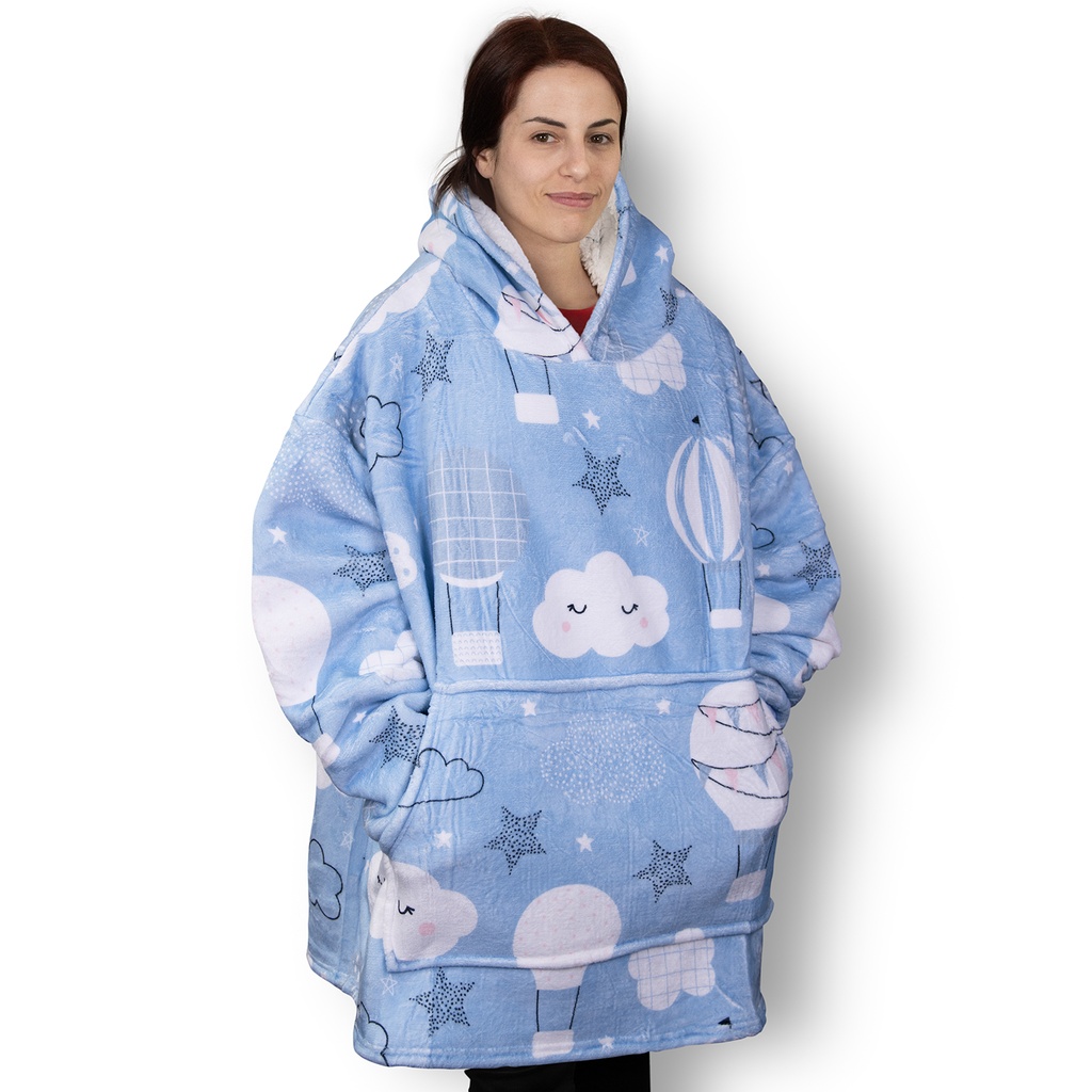 [TR127224] Full Colour Blanket Hoodie