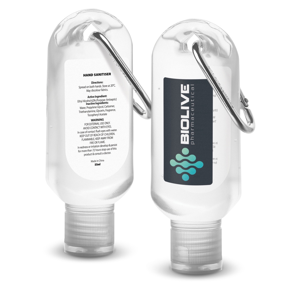 [TR127214] Carabiner Hand Sanitiser 55ml
