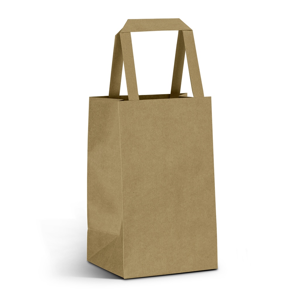 [TR127366] Small Flat Handle Paper Bag Portrait