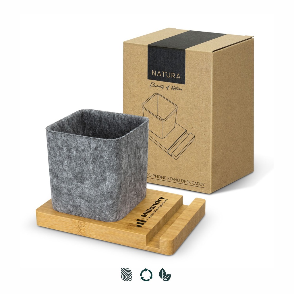 [TR127793] NATURA Bamboo Phone Stand Desk Caddy