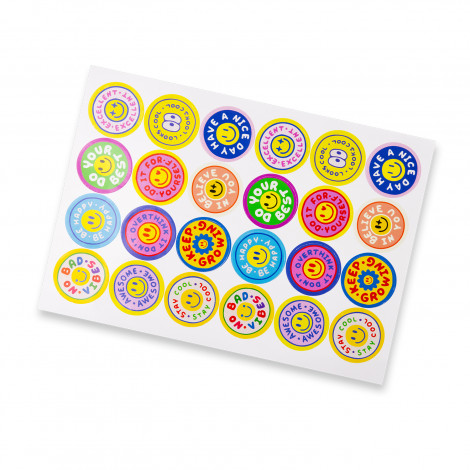 [TR127921] Sticker Sheet 44mm Circle - Gloss