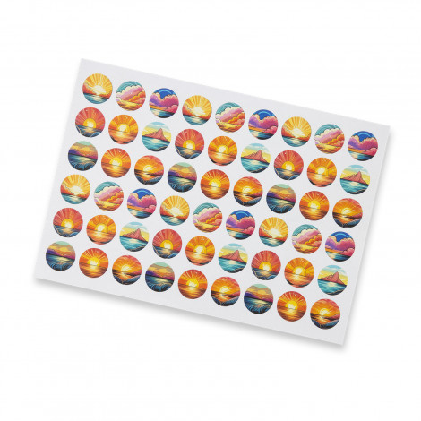 [TR127923] Sticker Sheet 26mm Circle - Matte