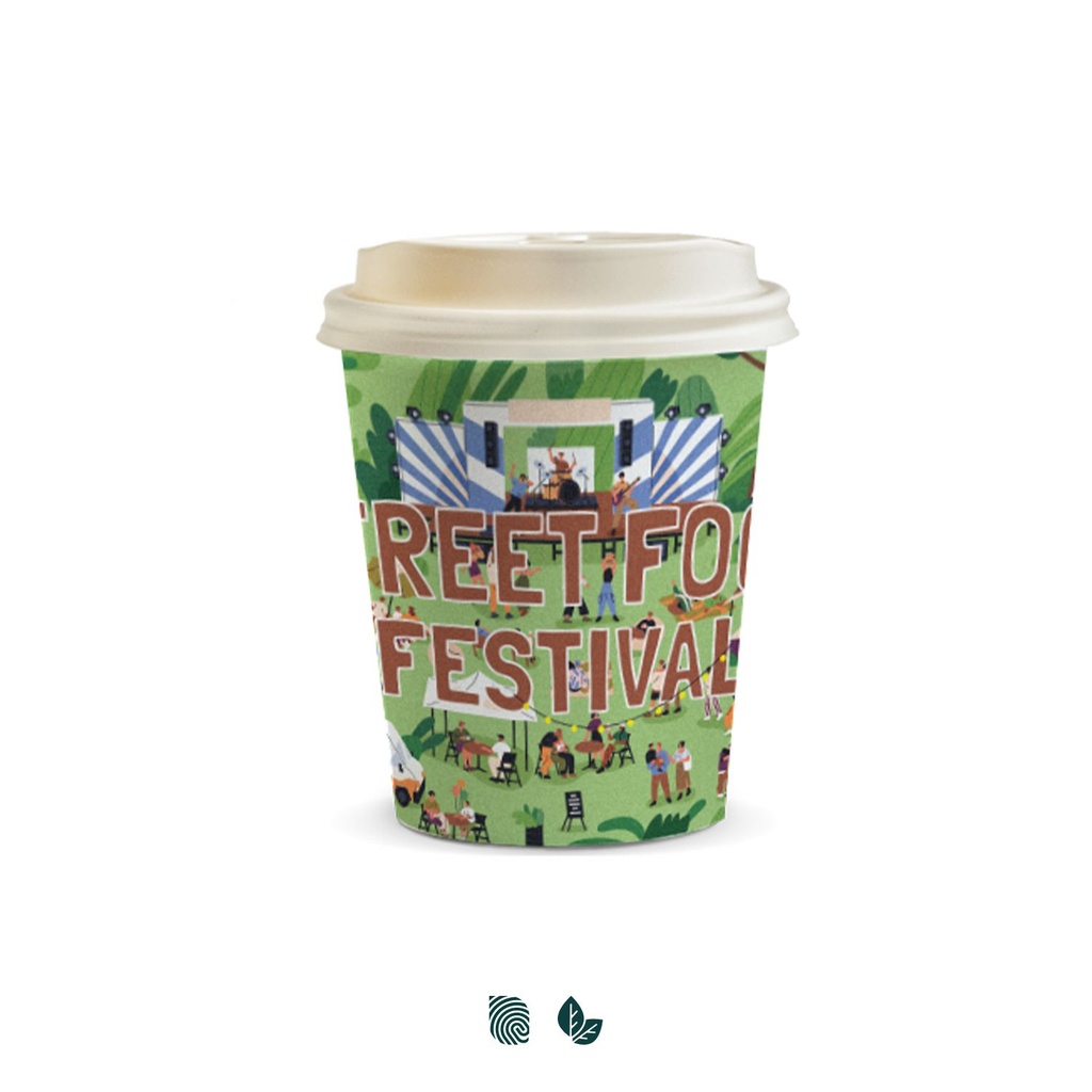 [TR129537] Compostable Paper Coffee Cup - 230ml