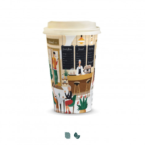 [TR129538] Compostable Paper Coffee Cup - 350ml