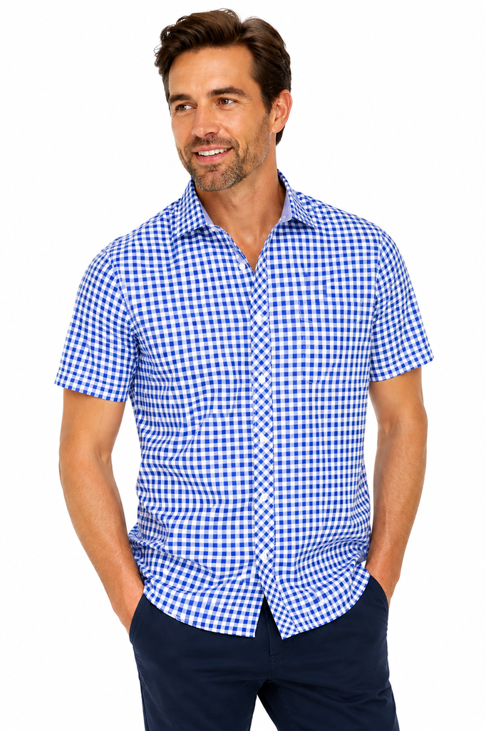 [AP1909S] BRIGHTON MENS SHIRT SHORT SLEEVE - N1909S