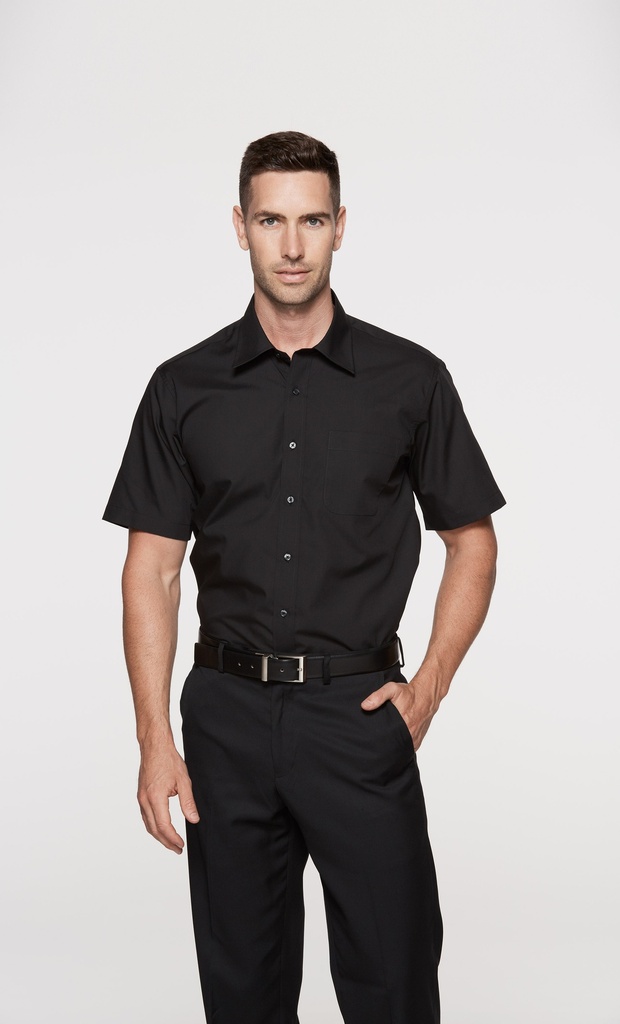 [AP1910S] KINGSWOOD MENS SHIRT SHORT SLEEVE - N1910S