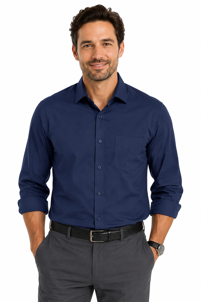 [AP1903L] MOSMAN MENS SHIRT LONG SLEEVE - N1903L
