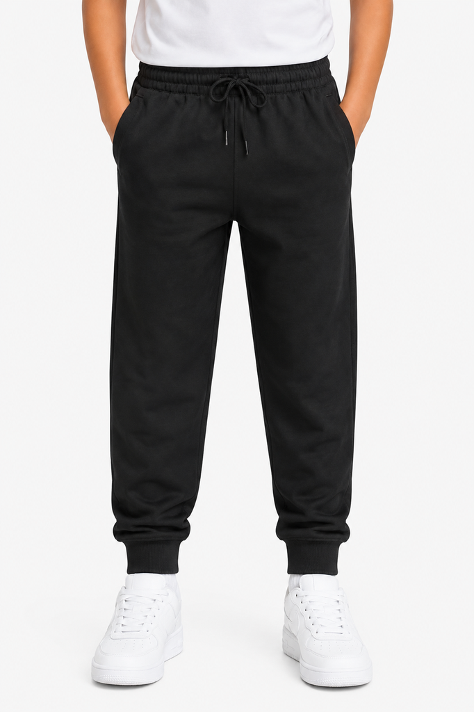 [AP3608] TAPERED FLEECE KIDS PANTS - N3608
