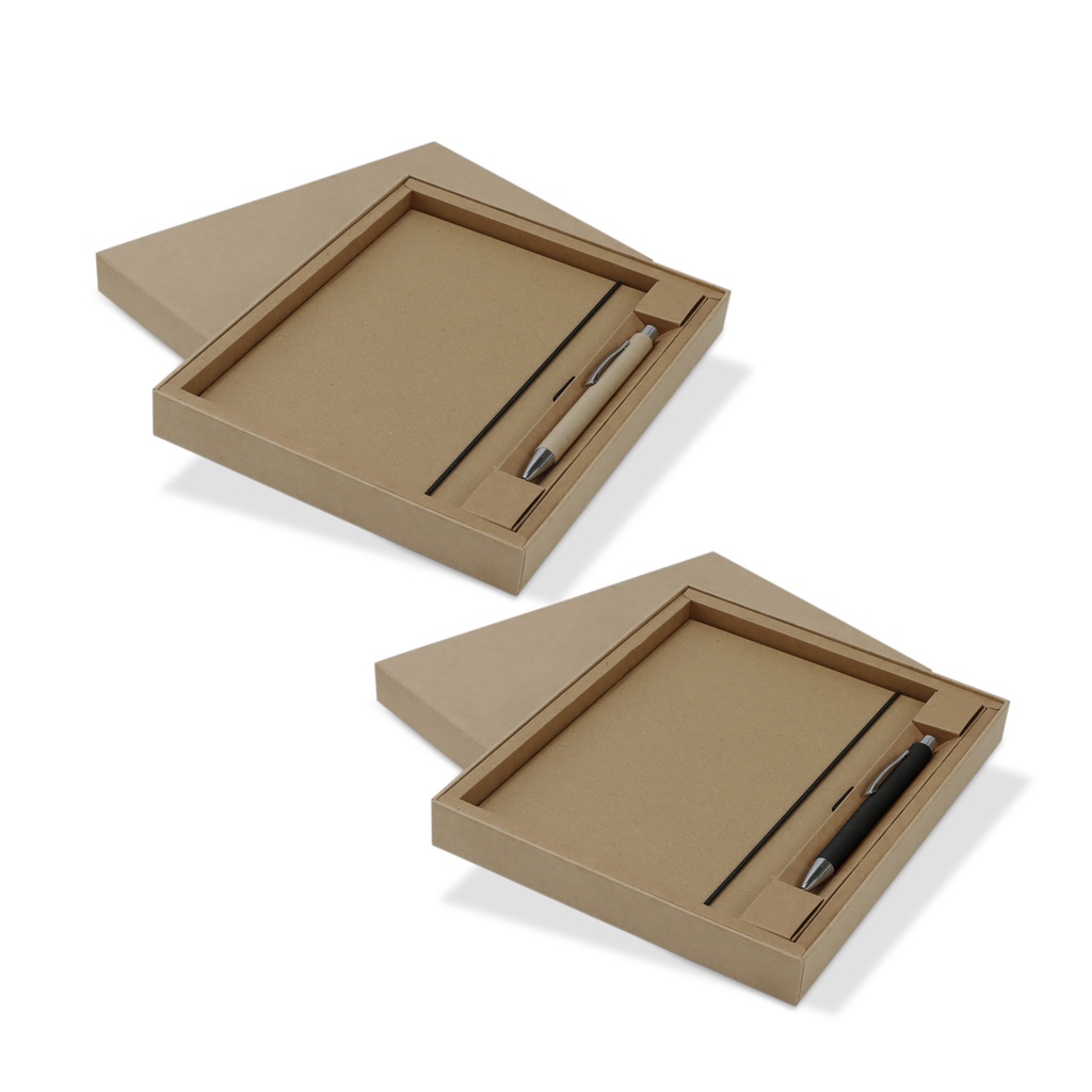[TR129676] Kraft Notebook and Pen Gift Set