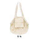 Cotton Mesh Foldaway Tote Bag - Small