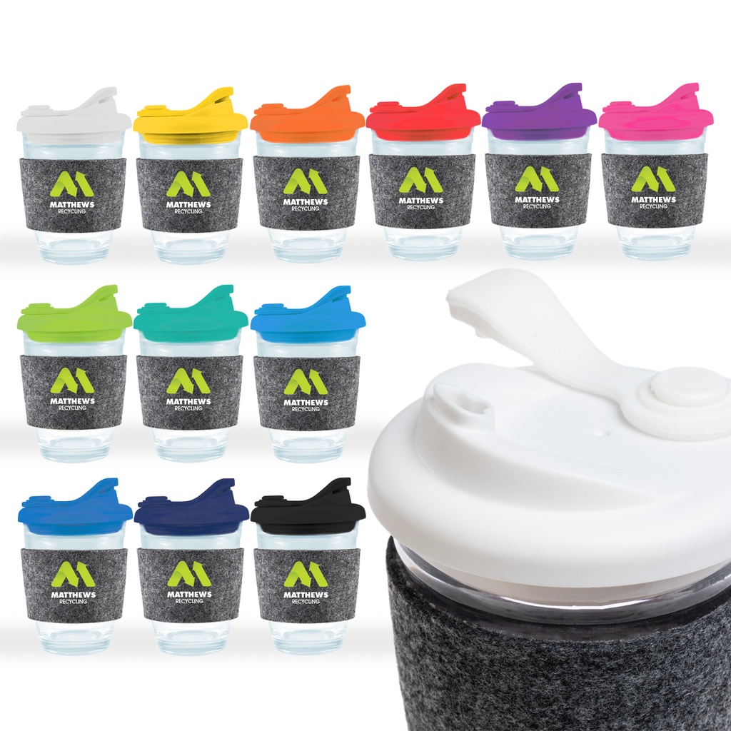 [LL0451] Vienna Coffee Cup / Snap Lid / RPET Band